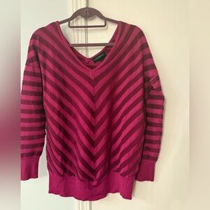 Chevron V-Neck Blouse